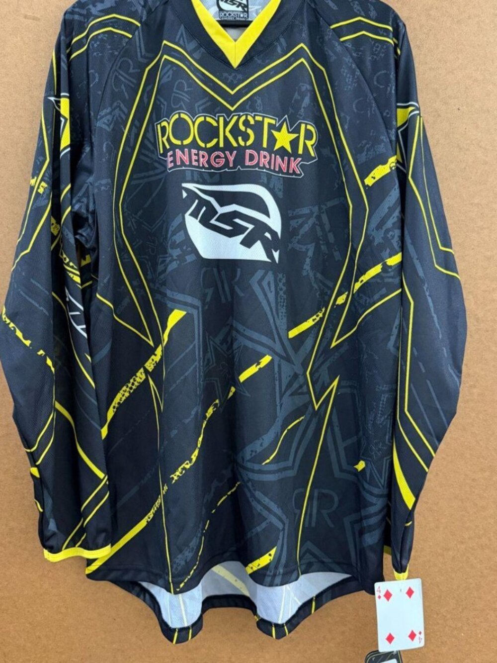 MSR Rockstar Energy Motocross Jersey XL Black & Yellow New With Tags
